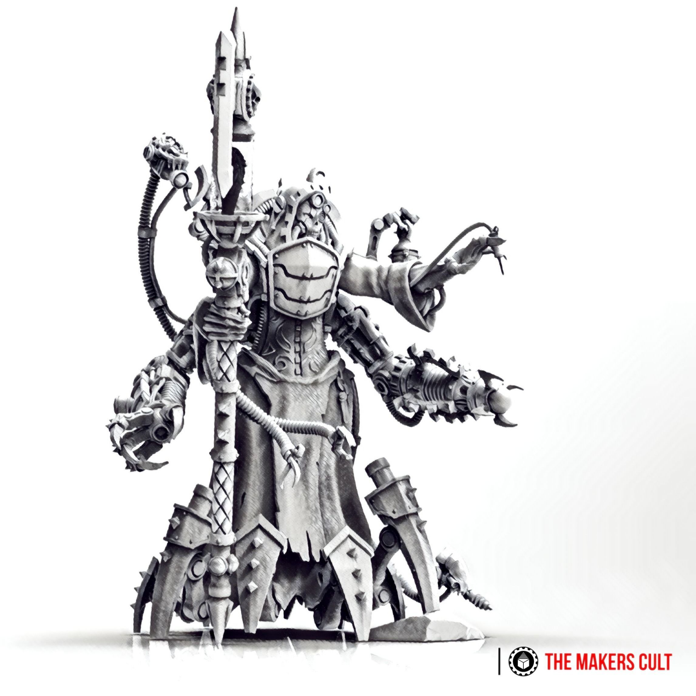 Magna Nemeriss - Iron Hive Swarmlady - Dark Techno Archpriestess 3D print model_3