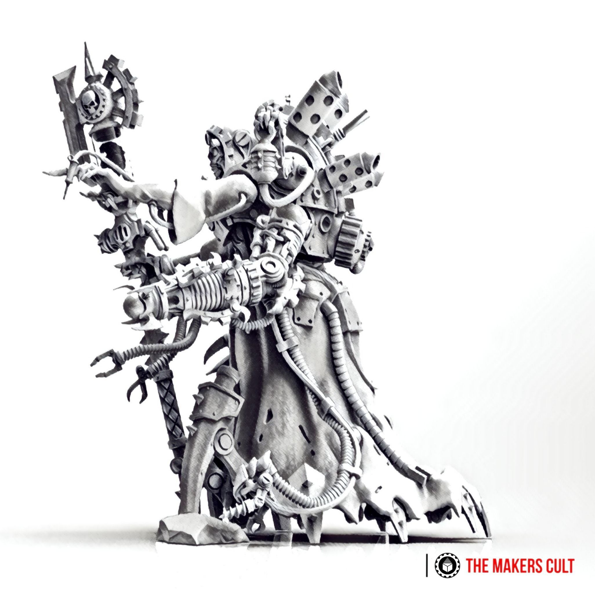 Magna Nemeriss - Iron Hive Swarmlady - Dark Techno Archpriestess 3D print model_4