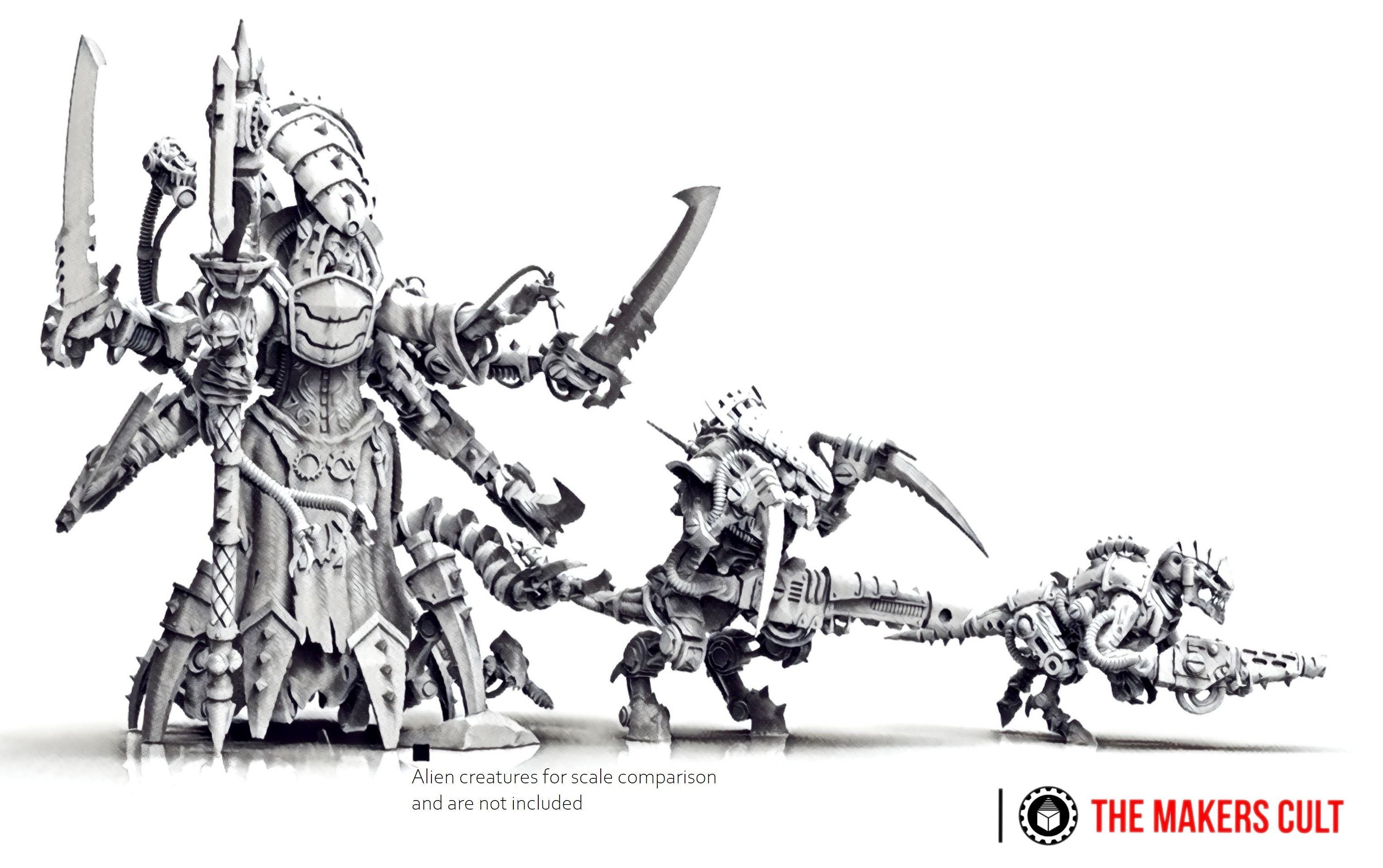 Magna Nemeriss - Iron Hive Swarmlady - Dark Techno Archpriestess 3D print model_10