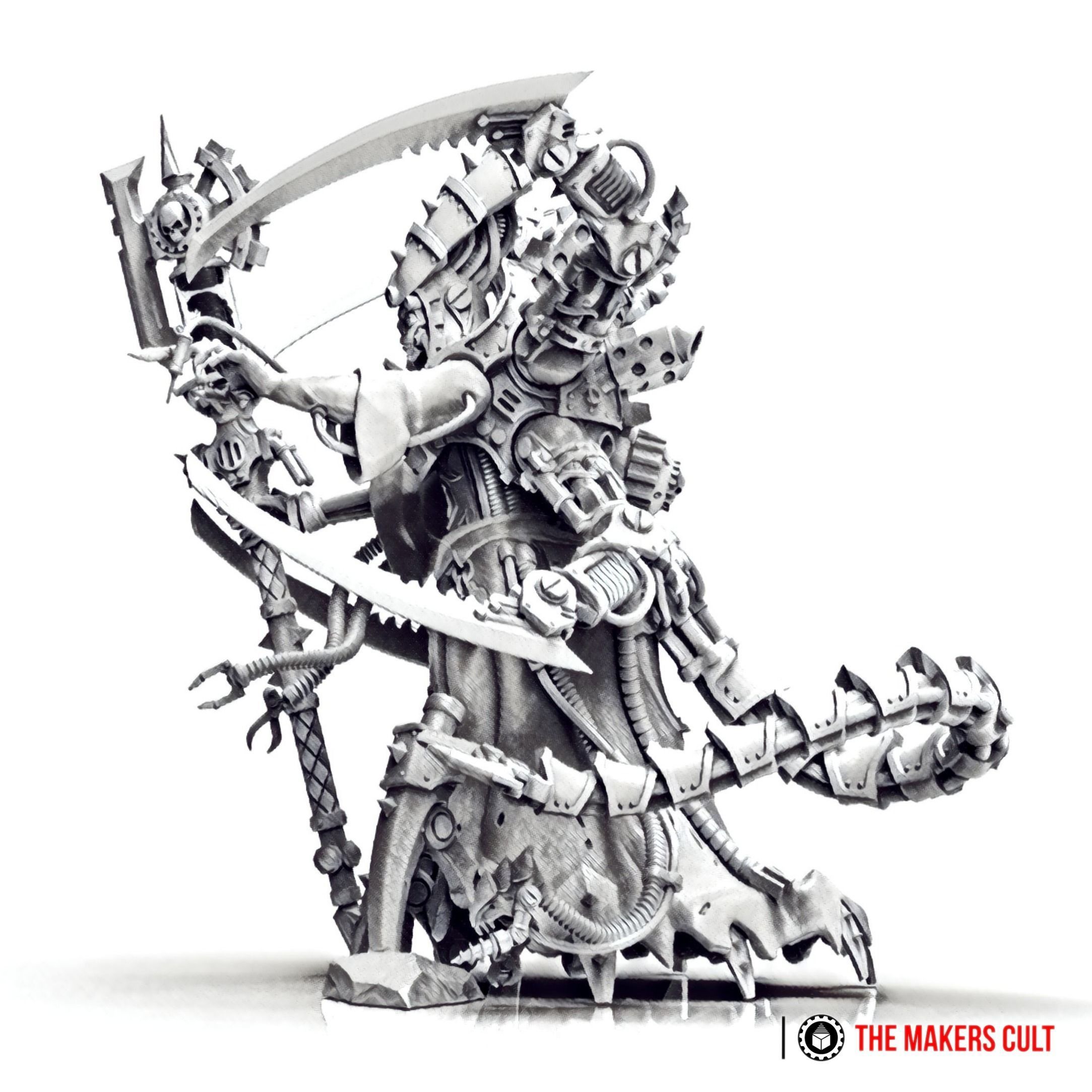 Magna Nemeriss - Iron Hive Swarmlady - Dark Techno Archpriestess 3D print model_7