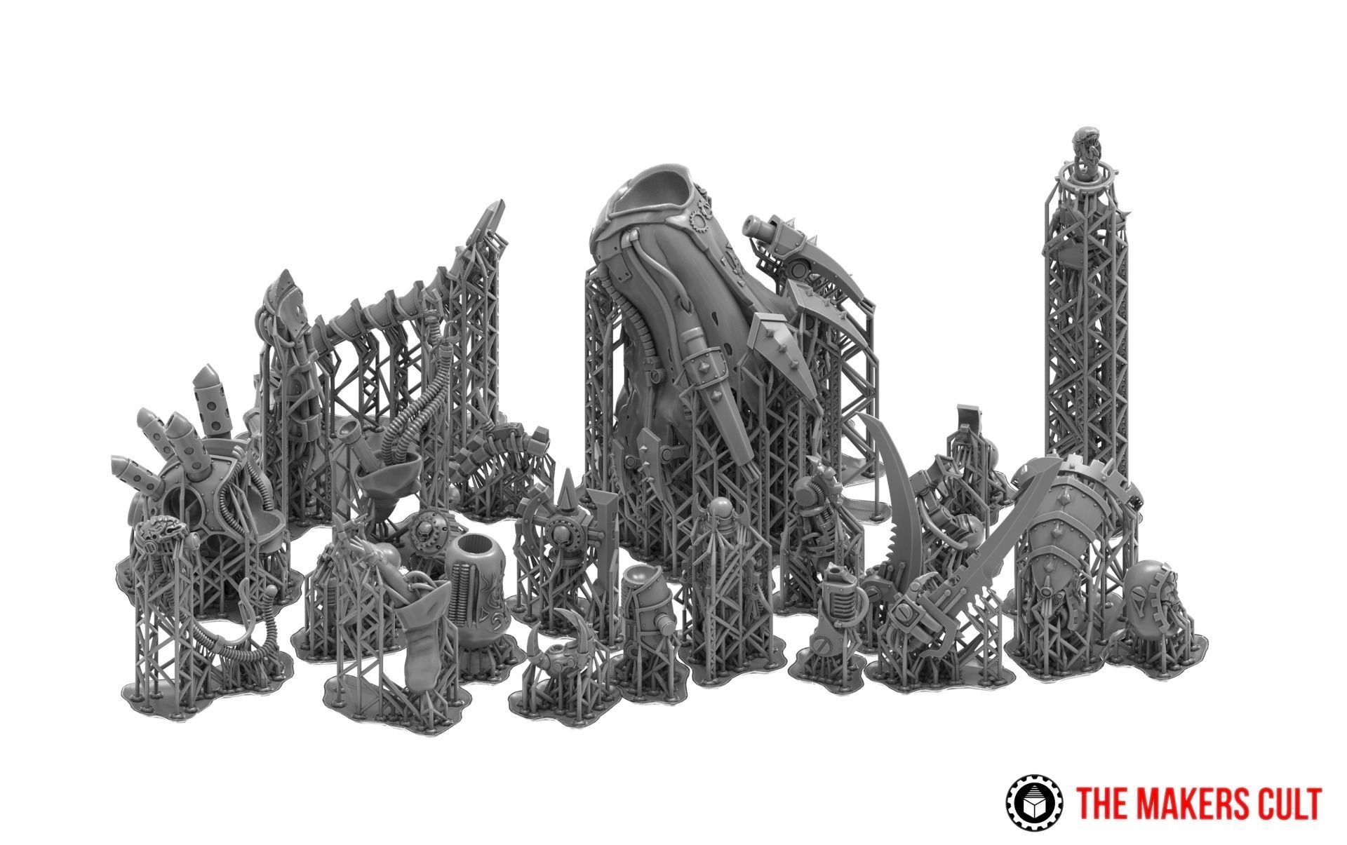 Magna Nemeriss - Iron Hive Swarmlady - Dark Techno Archpriestess 3D print model_12