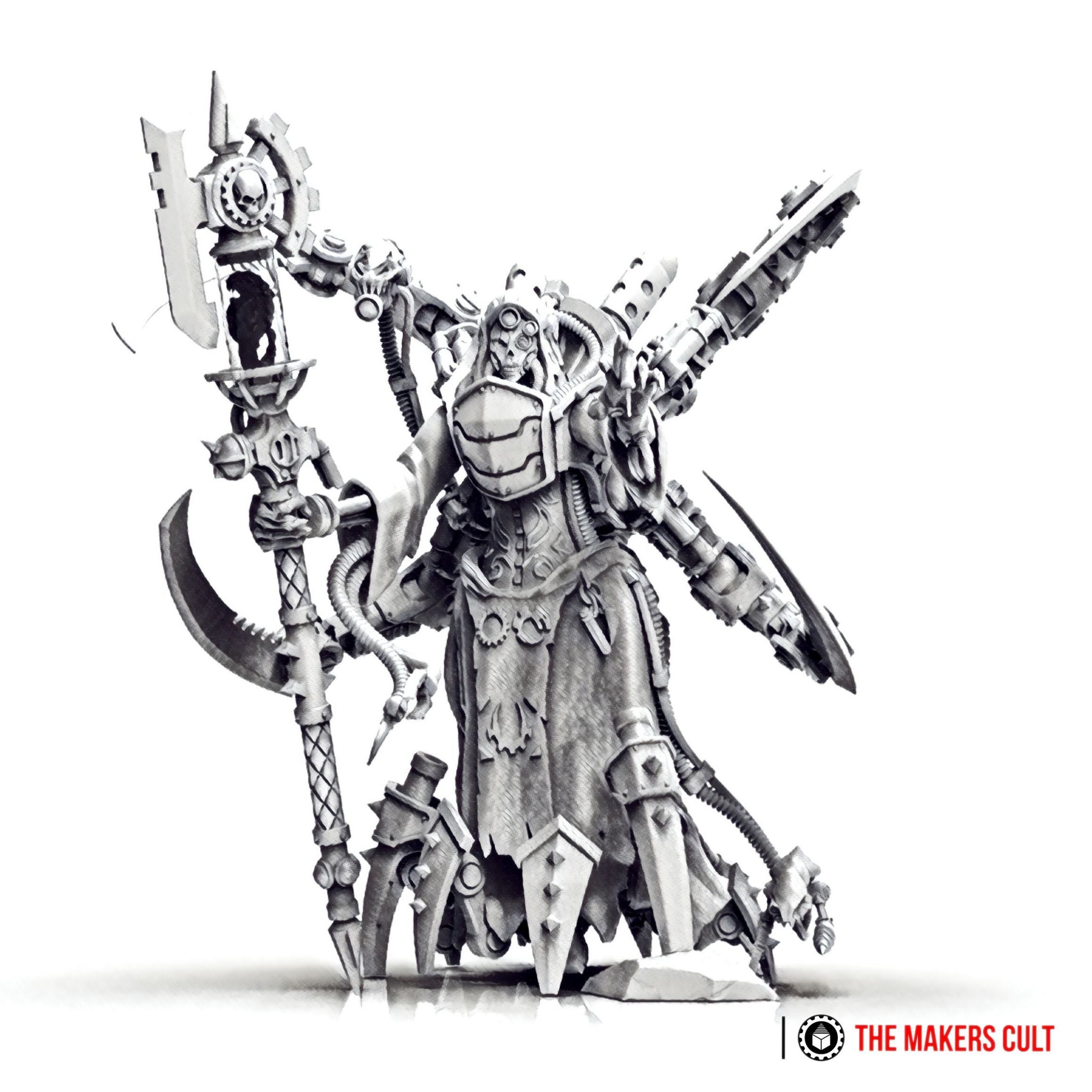 Magna Nemeriss - Iron Hive Swarmlady - Dark Techno Archpriestess 3D print model_6