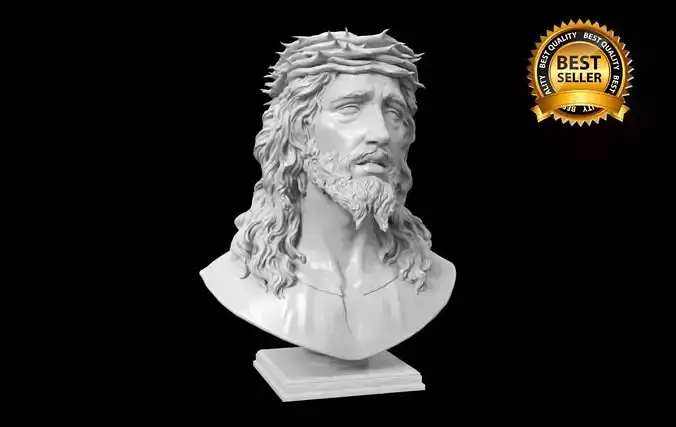 Jesus bust 3D print model