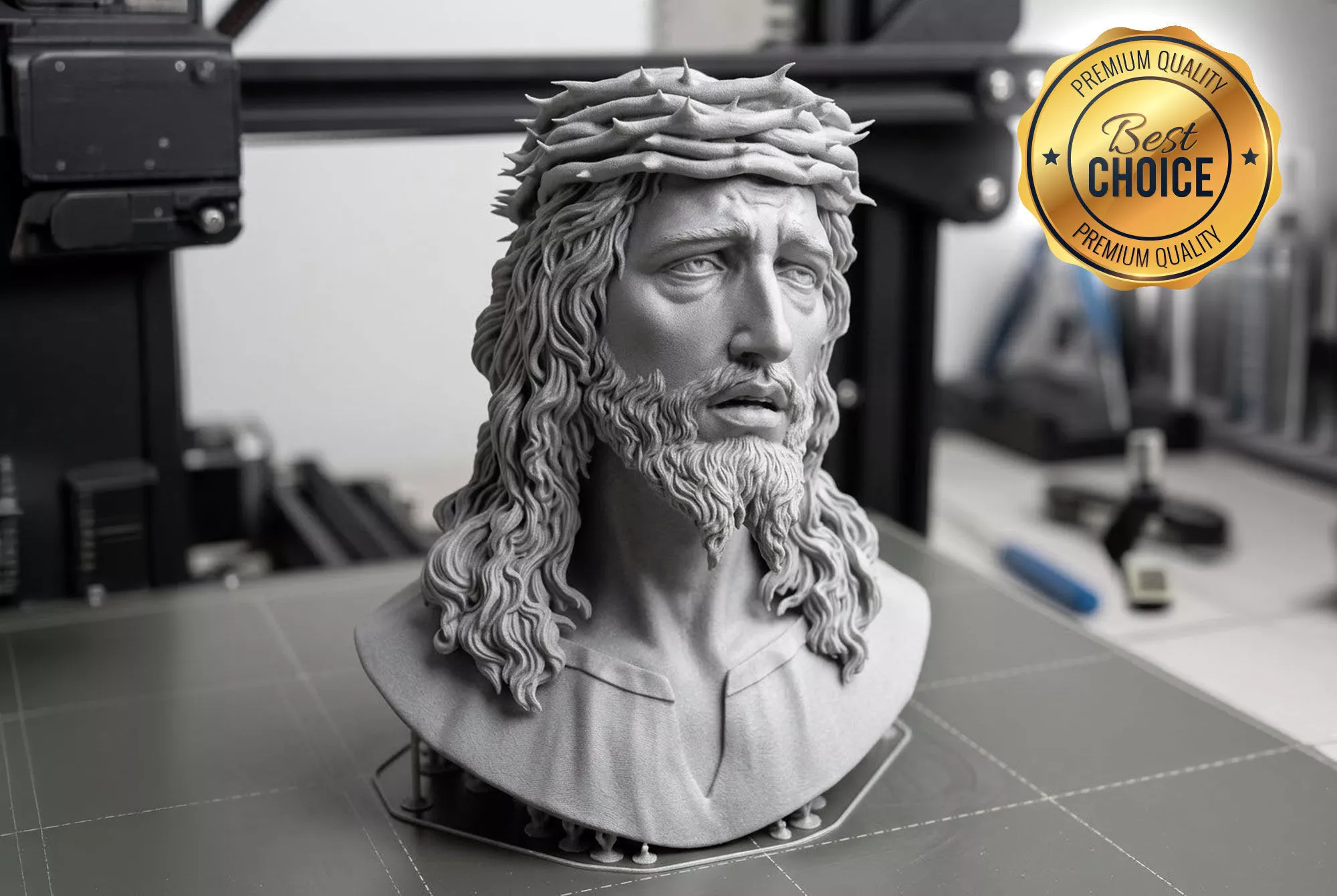 Jesus bust 3D print model