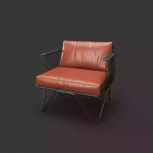 Leather armchair