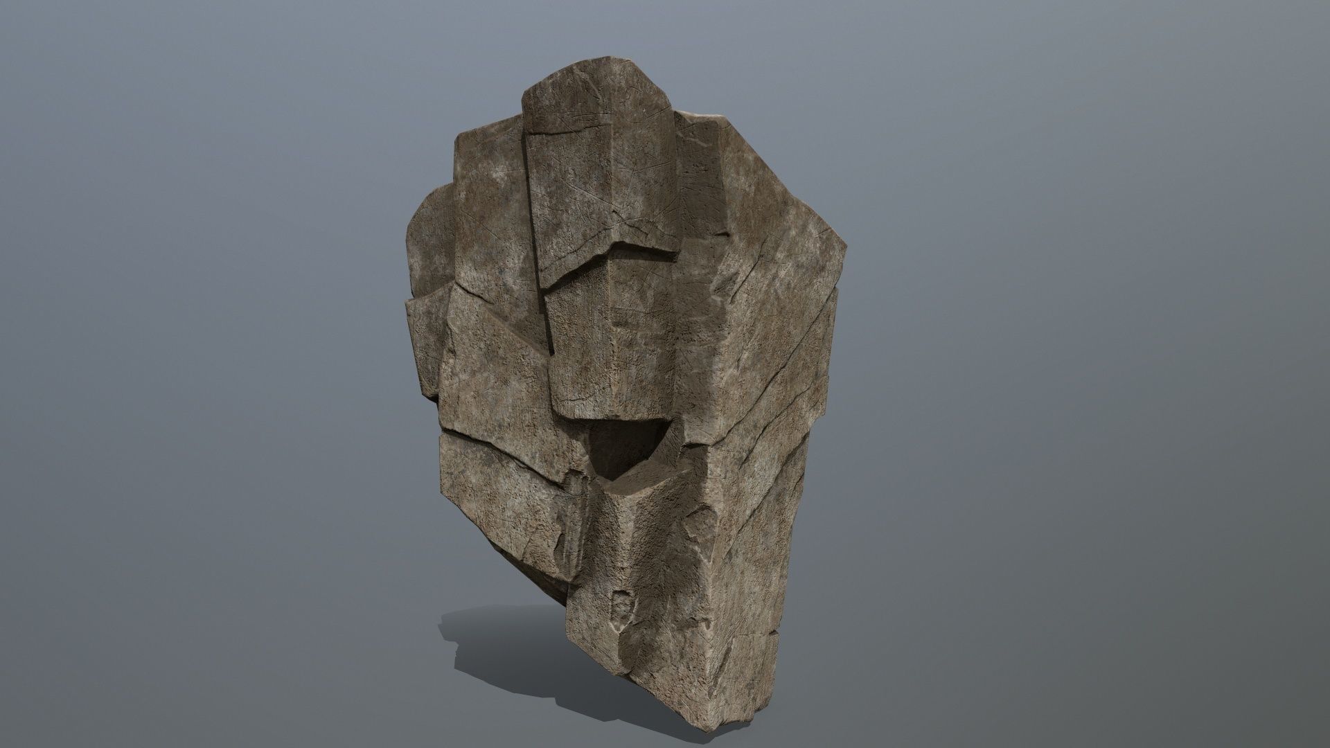 desert rocks Low-poly 3D model_10
