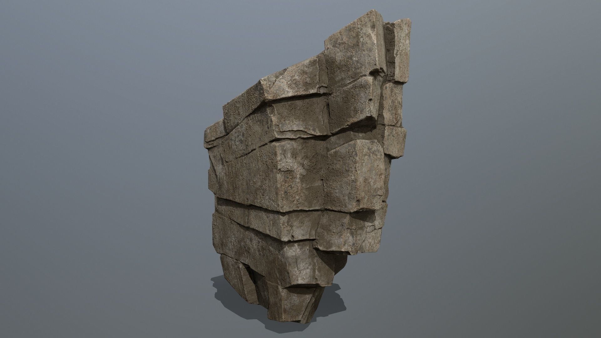 desert rocks Low-poly 3D model_6