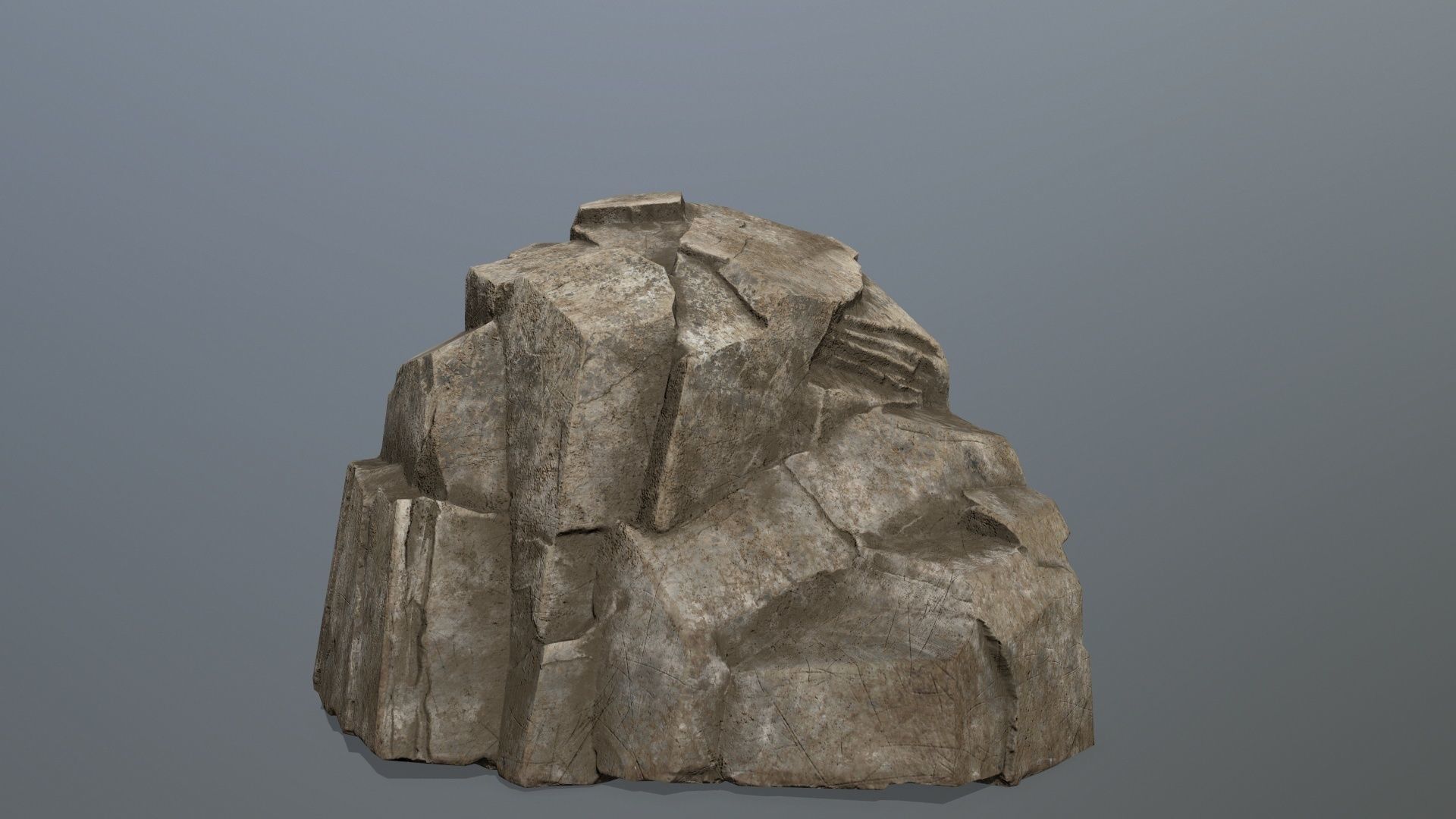 desert rocks Low-poly 3D model_8