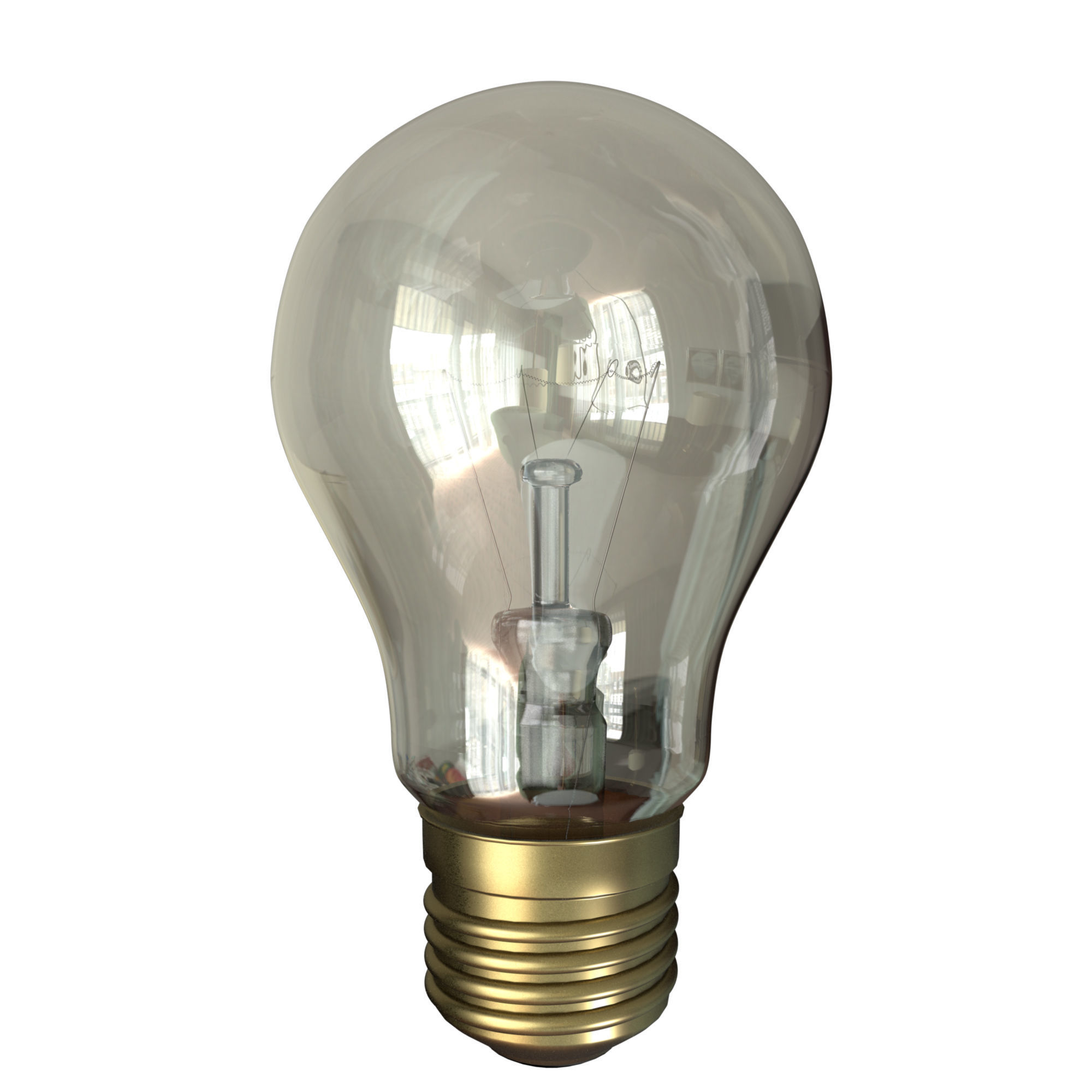 Incandescent lamp 3D model_2