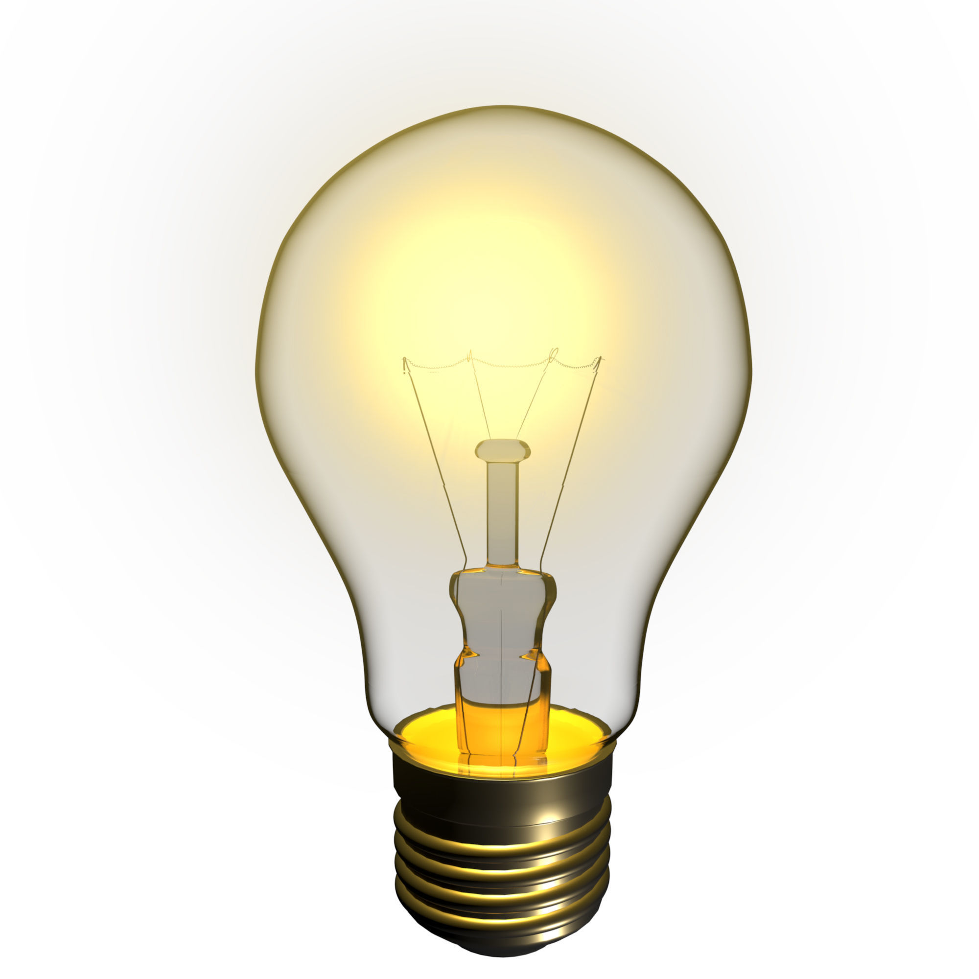 Incandescent lamp 3D model_4