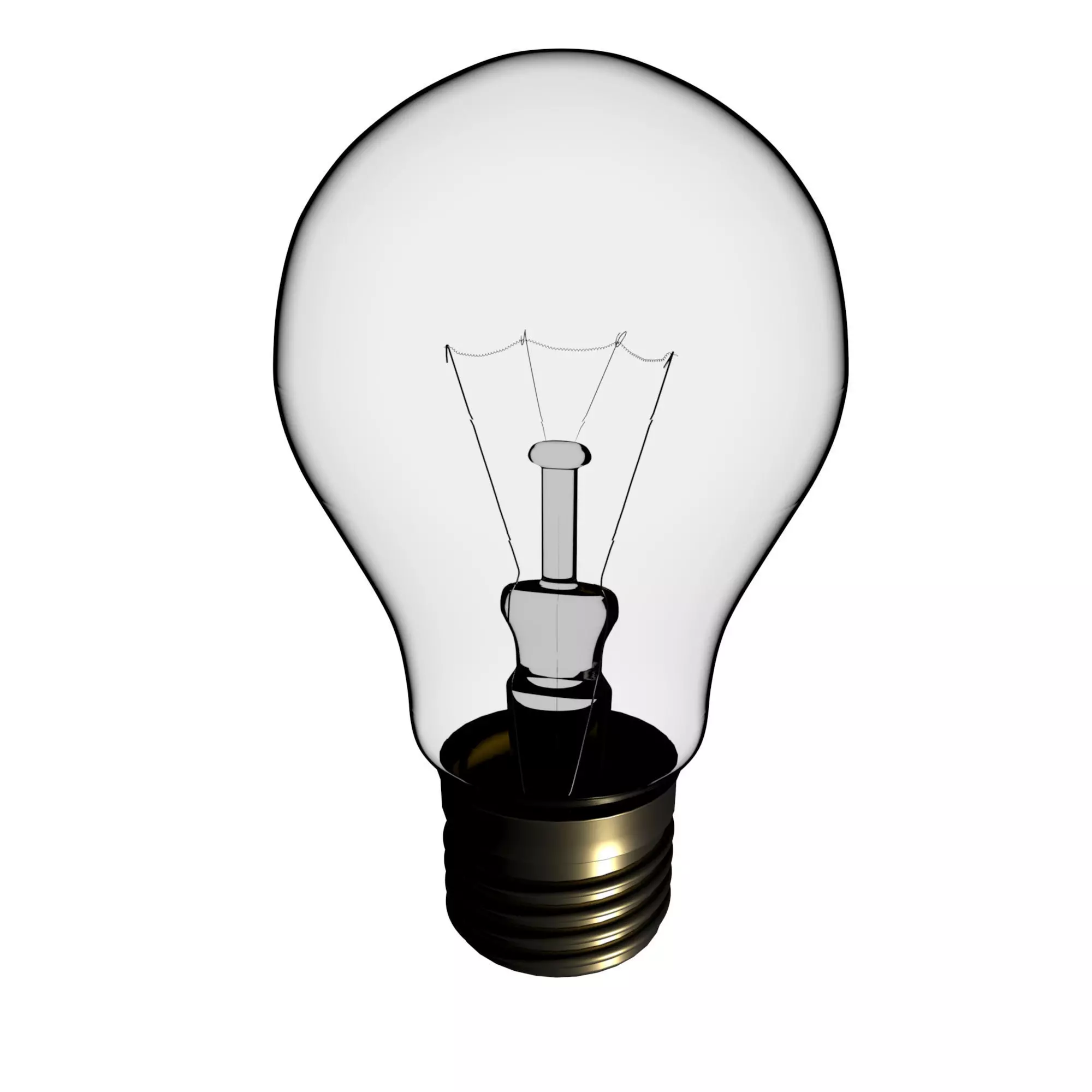 Incandescent lamp 3D model_0