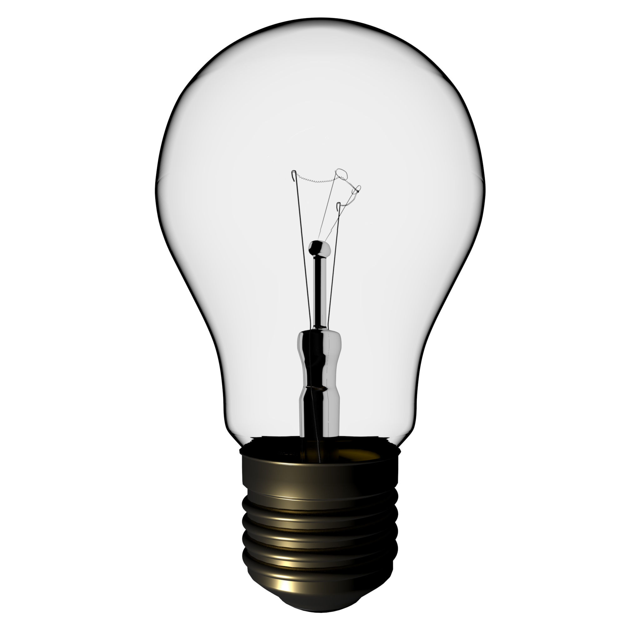 Incandescent lamp 3D model_1