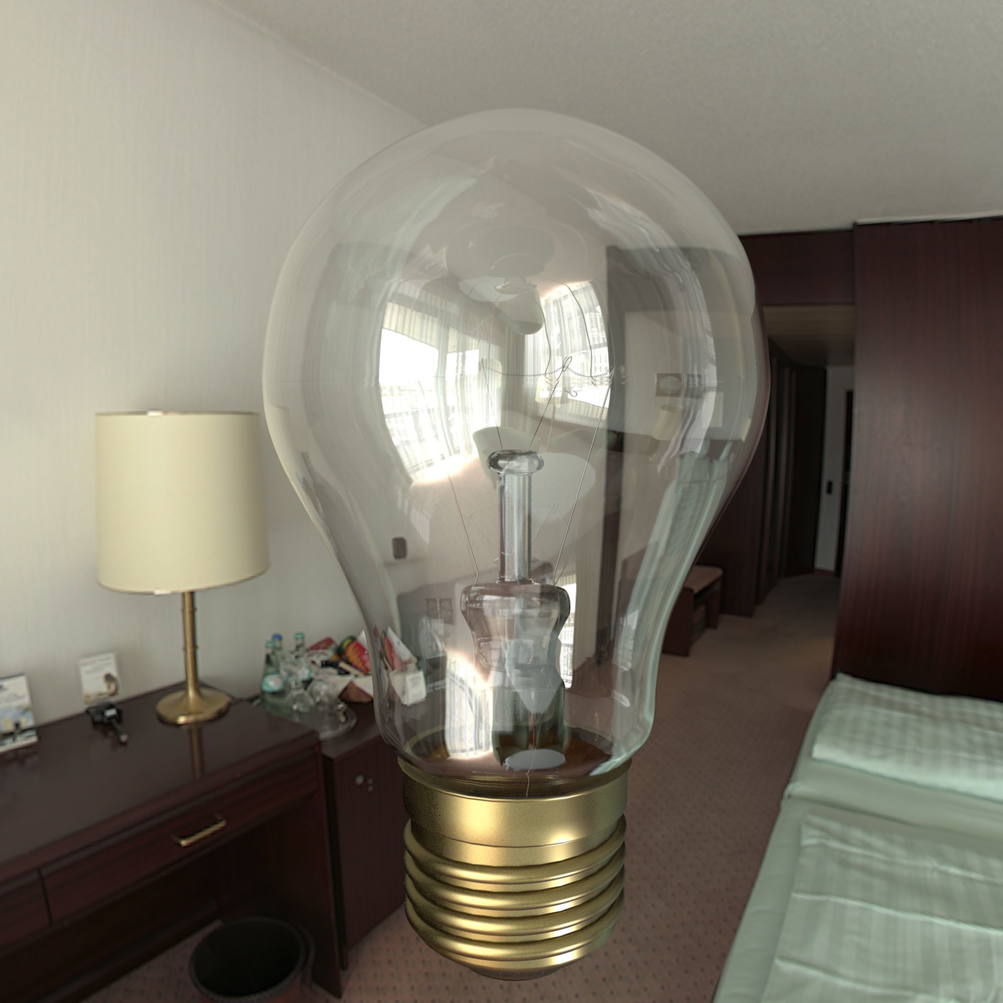 Incandescent lamp 3D model_3
