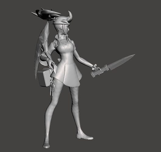 Sashimi Akali 3D Model 3D print model