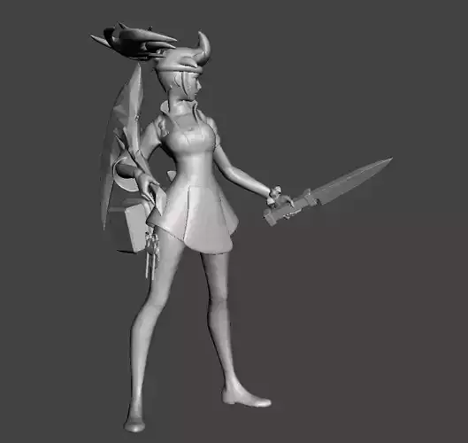 Sashimi Akali 3D Model