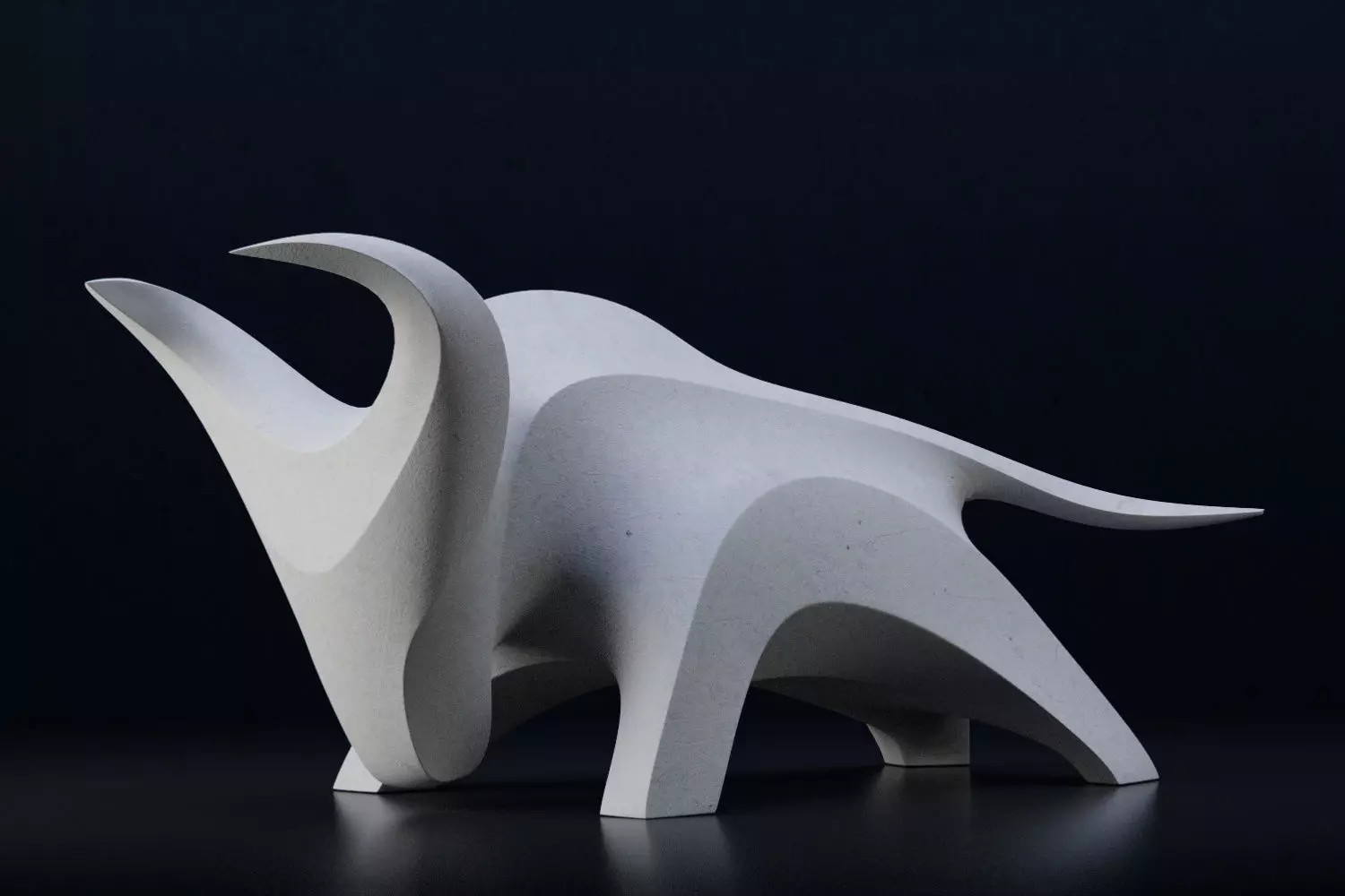 Abstract bull sculpture 3d print 3D print model_0