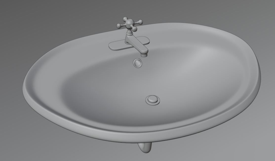 Bathroom Sink 3D model_9