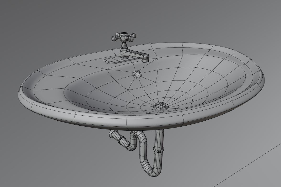 Bathroom Sink 3D model_6