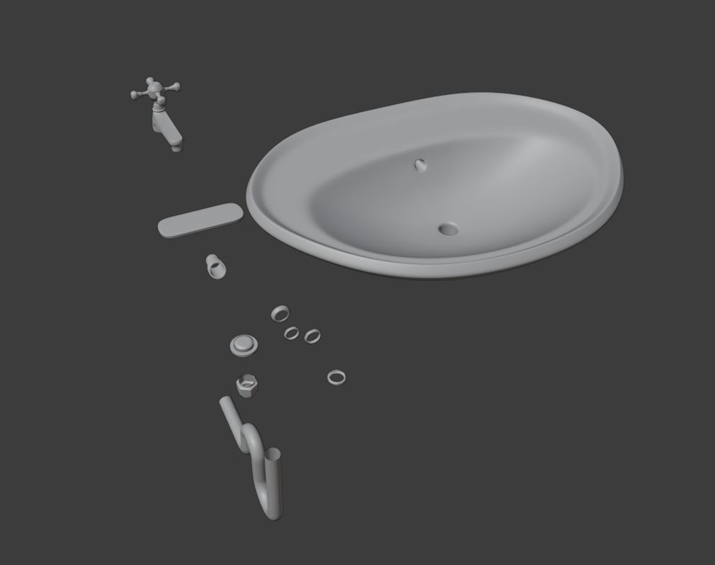 Bathroom Sink 3D model_11