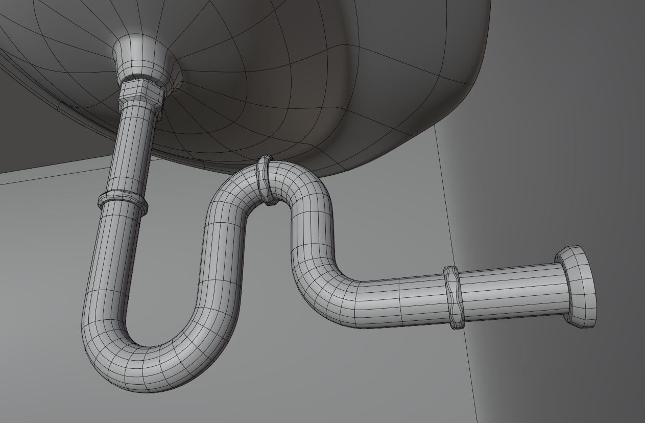 Bathroom Sink 3D model_8