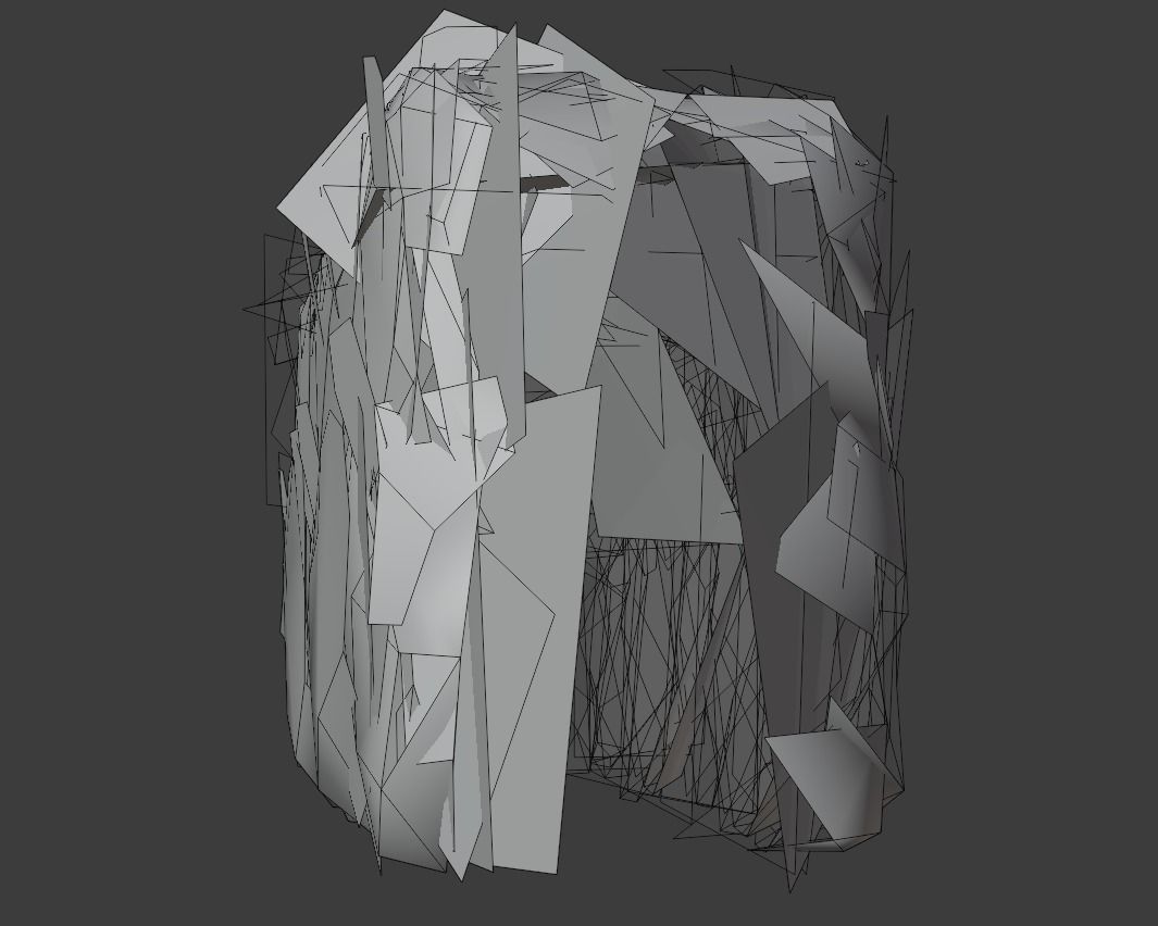 Low-Poly Boxwood Hedge Construction Kit Version 1 Low-poly 3D model_12