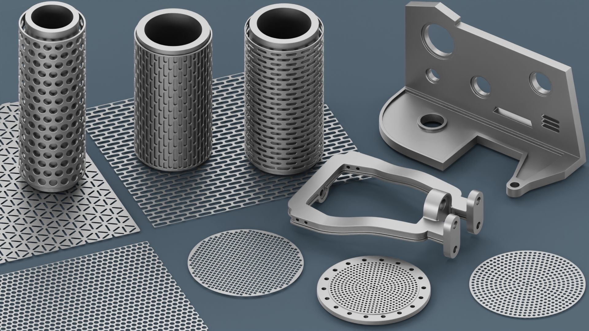 Hard Surface Mechanical Kitbash  Quad Topology  Bundle 3D Model Collection_9