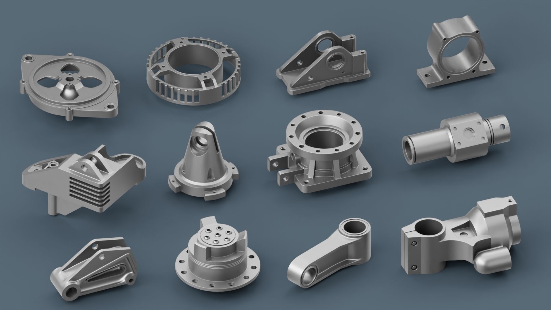 Hard Surface Mechanical Kitbash  Quad Topology  Bundle 3D Model Collection_11