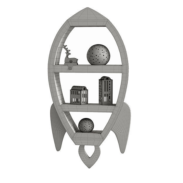 Rocket Nursery Shelf 3D model_3