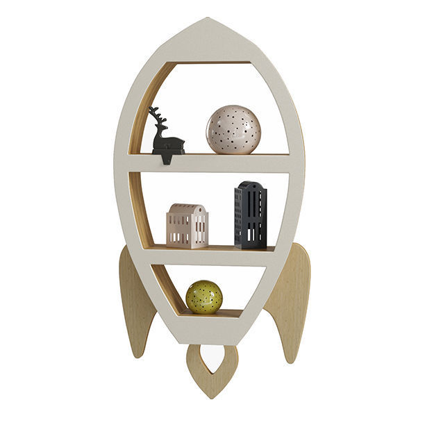 Rocket Nursery Shelf 3D model_2