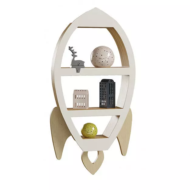 Rocket Nursery Shelf 3D model_0