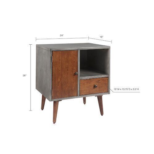 Muhammad Storage Drawer Nightstand 3D model_2