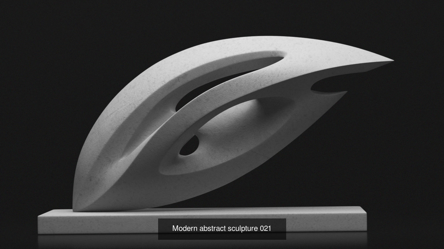 Modern abstract sculptures bundle 3D Model Collection_1