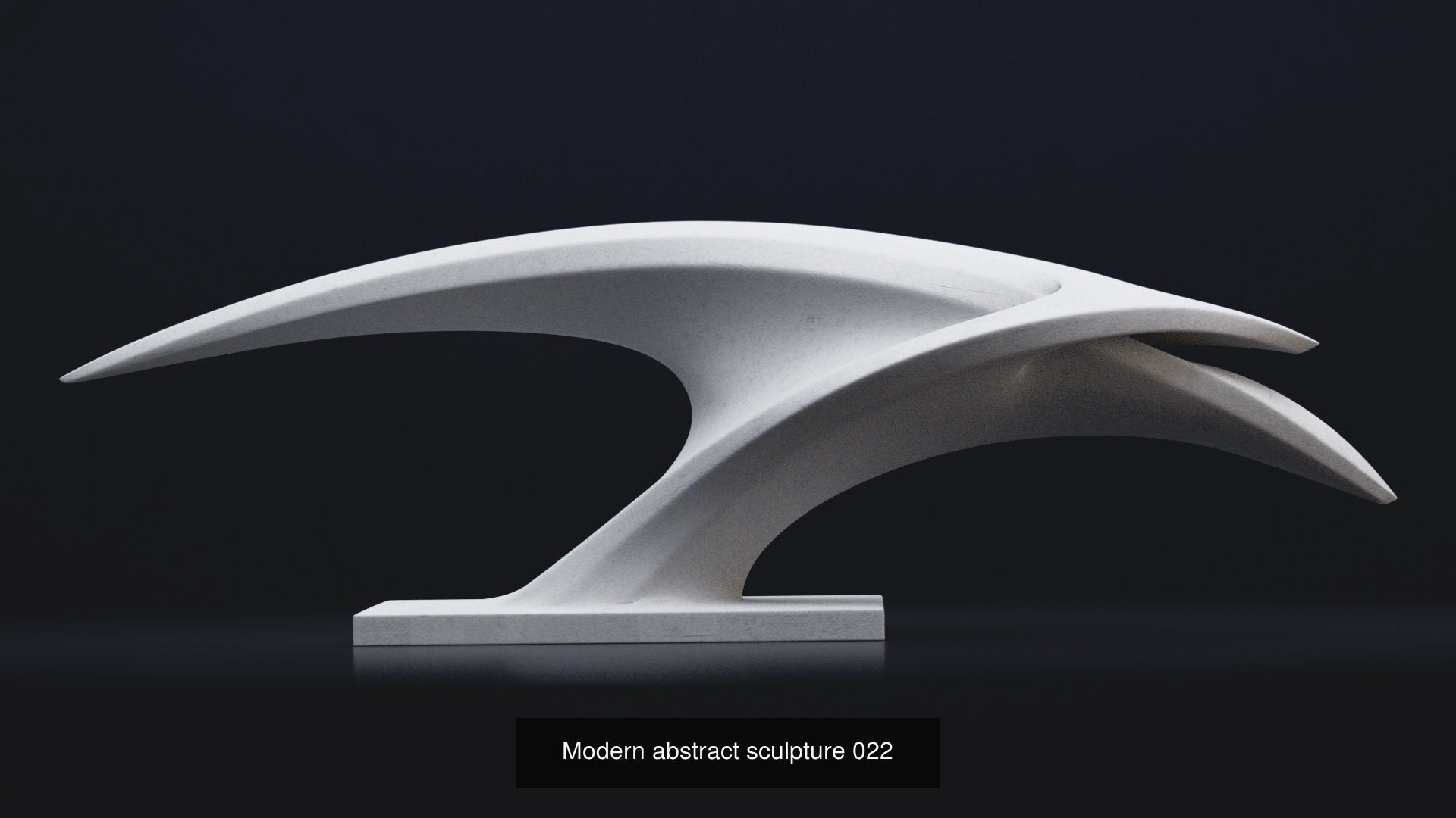 Modern abstract sculptures bundle 3D Model Collection_3