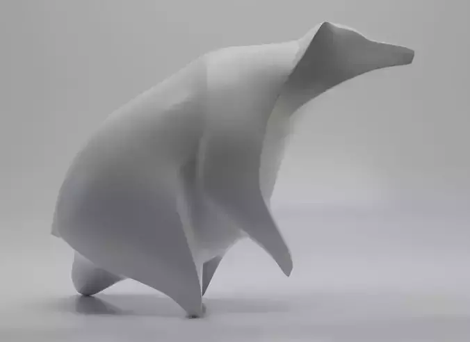  Bear stylized animal 3D print model