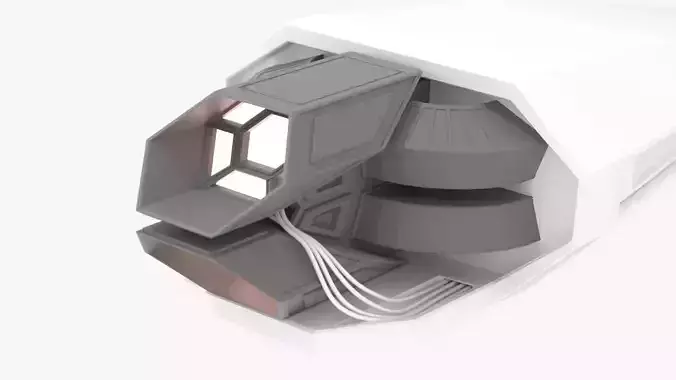 Starship Engine V2 3D model