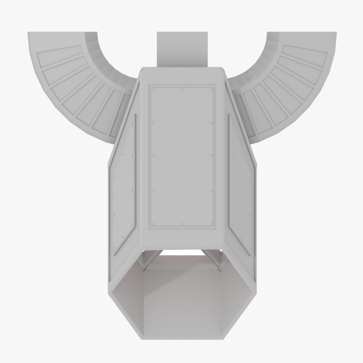 Starship Engine V2 3D model_4