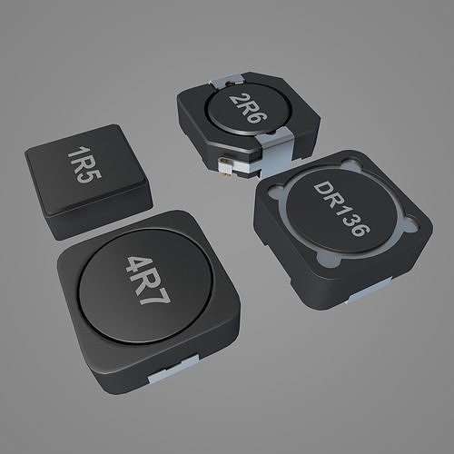 Chip inductor 3D model