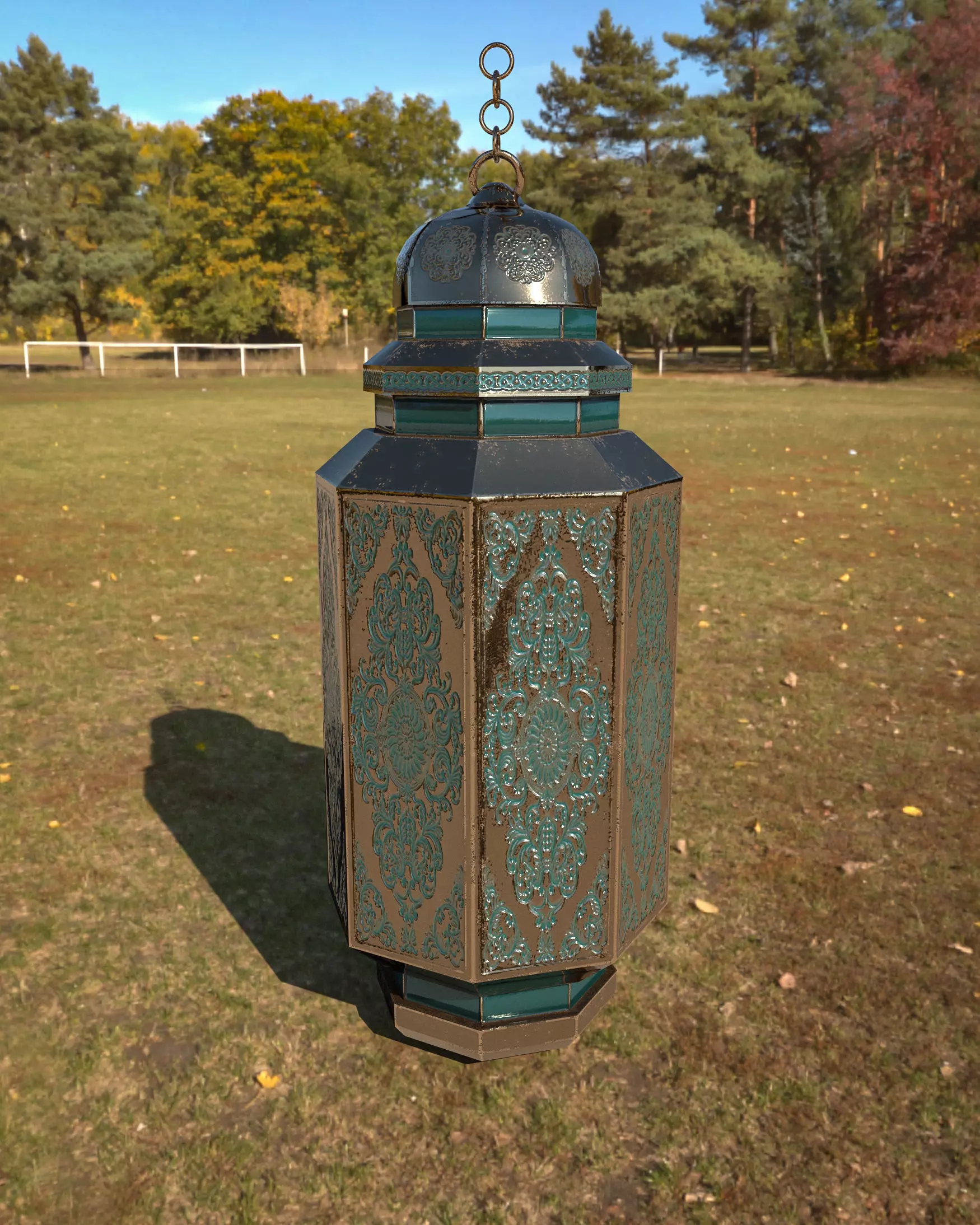 Antique Lantern Free low-poly 3D model