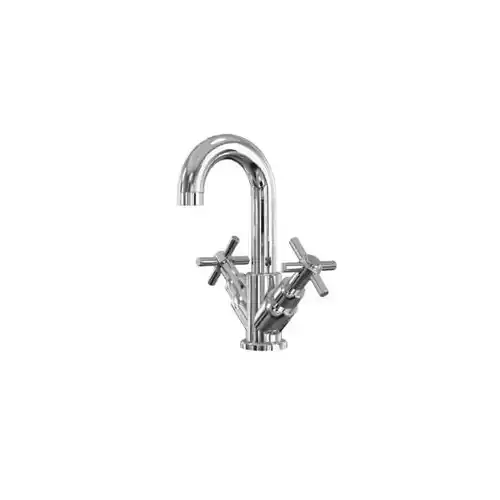 Silver Faucet 3D model