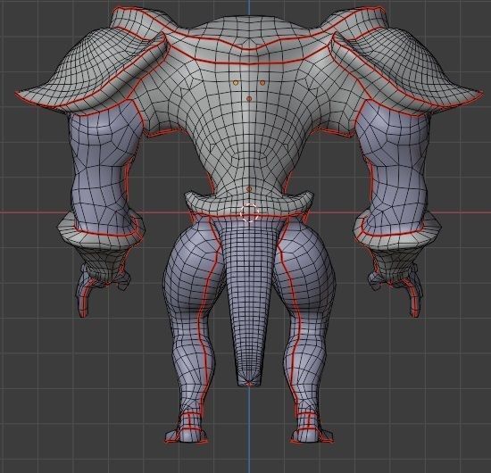 Bull Warrior Low-poly 3D model_9