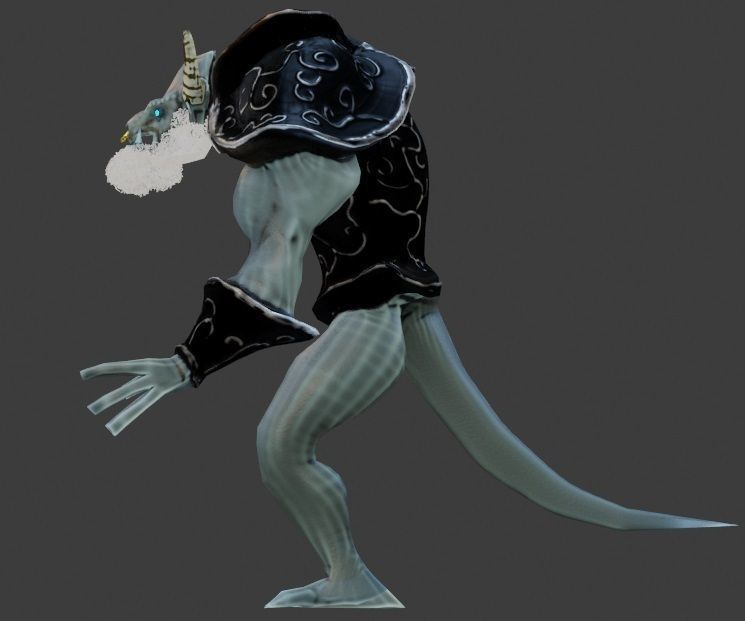 Bull Warrior Low-poly 3D model_4