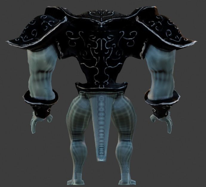 Bull Warrior Low-poly 3D model_6