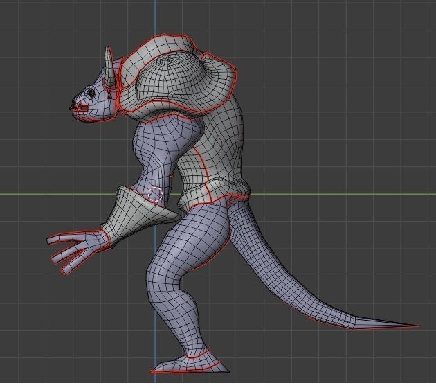 Bull Warrior Low-poly 3D model_11