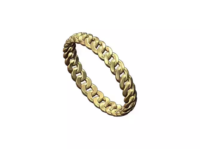 Thin 3mm wide cuban link band size 5to9