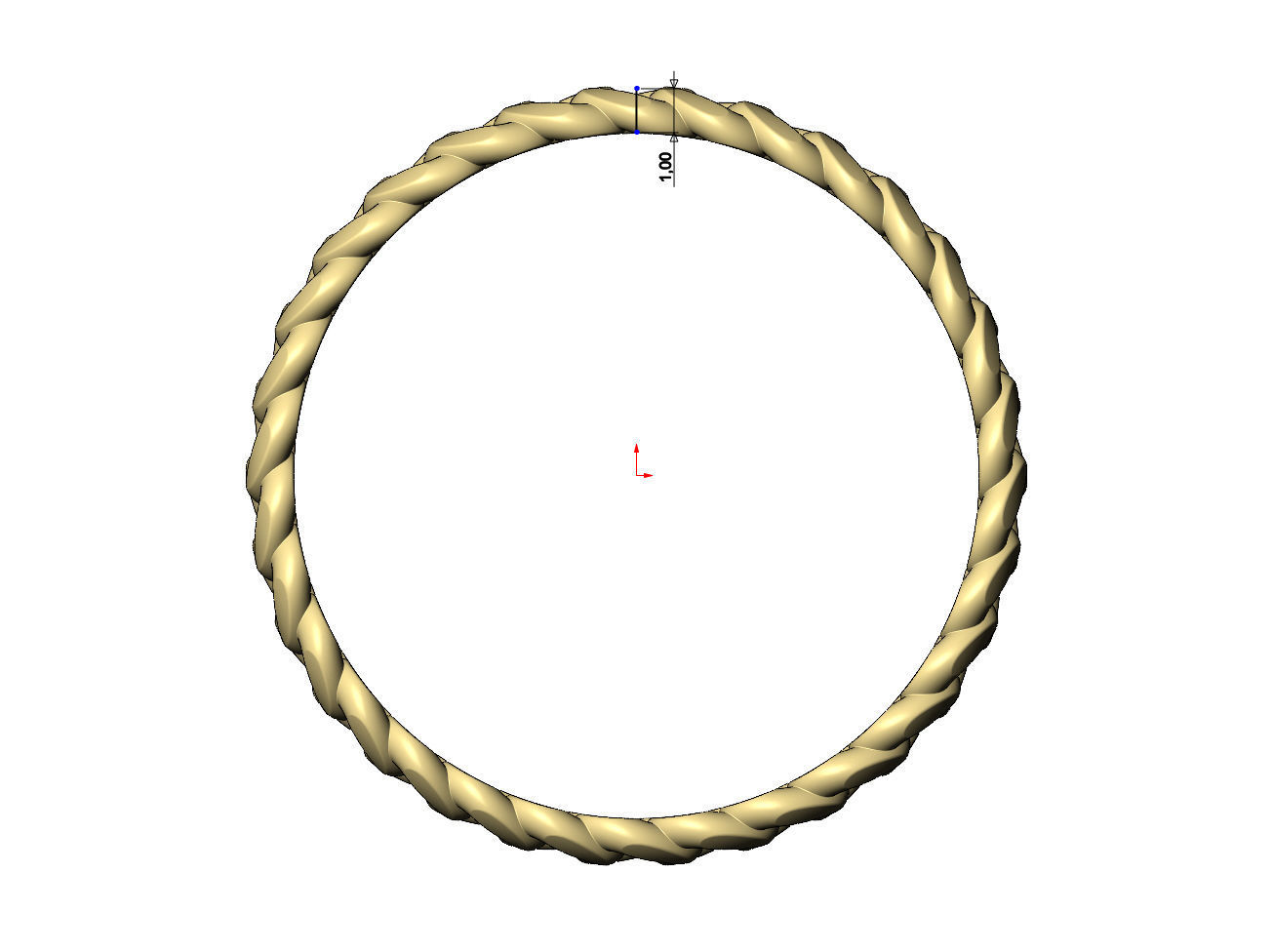 Thin 3mm wide cuban link band size 5to9 3D print model_7