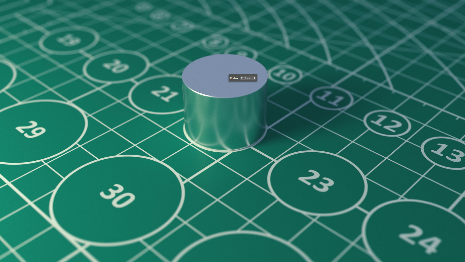 Cutter Mat Low-poly 3D model_2