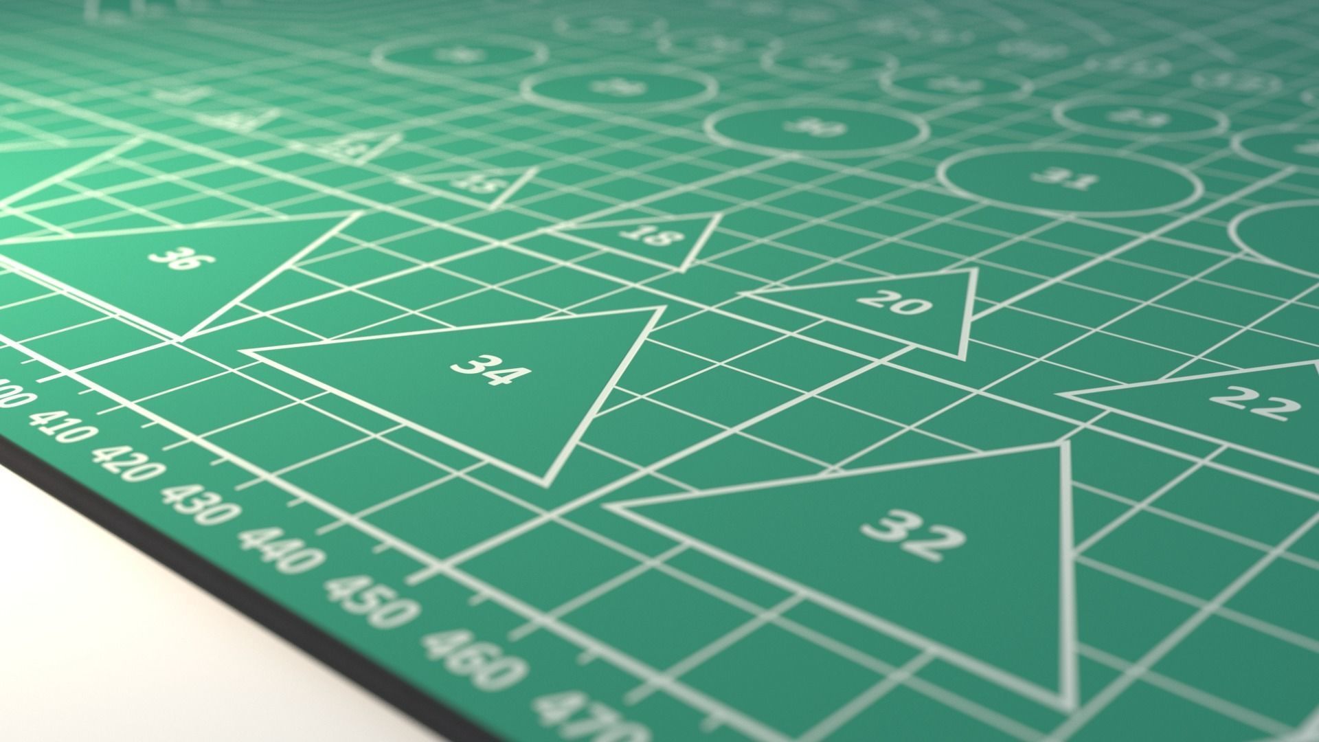 Cutter Mat Low-poly 3D model_4