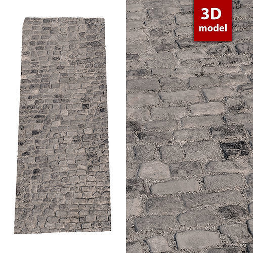 3D model 301 Paving stone VR / AR / low-poly | CGTrader
