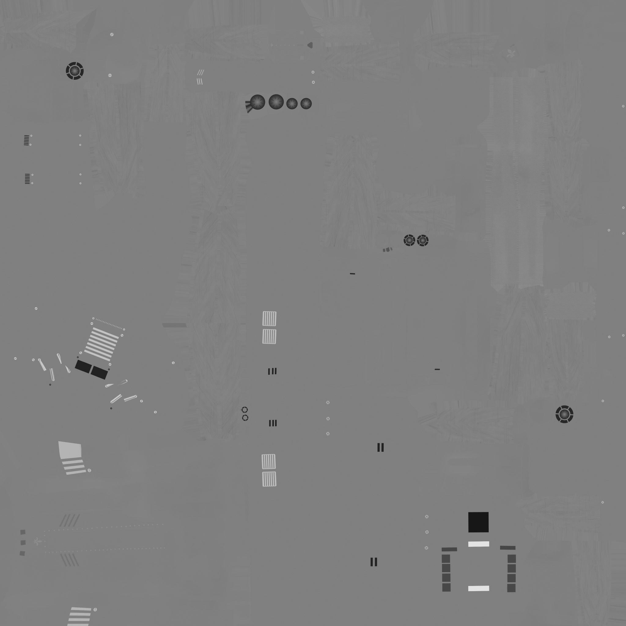 Sci-Fi Aircraft - Airship Rusted - Steampunk Asset Low-poly 3D model_22