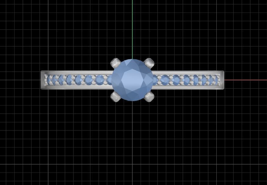 Engagement diamond ring  ready for print 3D print model_11